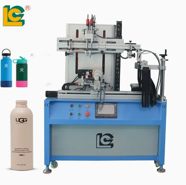 LC-400ES+UV آلة طباعة الشاشة الأسطوانية الأوتوماتيكية بالكامل